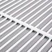 A white coated wire shelf grate.