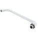 A silver Equip by T&S faucet nozzle with a metal swing pipe.