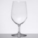 A close-up of a clear Chef & Sommelier wine glass.