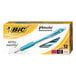 A box of 12 Bic Velocity Original Turquoise Barrel Mechanical Pencils.