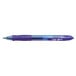 A blue Bic Gel-ocity pen with a blue tip.