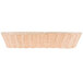A Tablecraft oblong woven rattan-like basket on a white background.