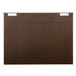 An Aarco walnut enclosed display case with white background.