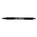 Bic SCSM361BK Soft Feel Black Ink with Black Barrel 1mm Retractable Ballpoint Pen - 36/Pack