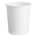 A white Choice paper food cup with a lid.