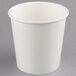 A white Choice paper food cup with a thin line.