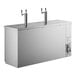 A rectangular stainless steel Avantco beer dispenser with two metal poles.