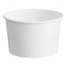 A close-up of a white Choice paper cup.