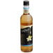 A close up of a bottle of DaVinci Gourmet Sugar Free Vanilla Flavoring Syrup on a white background.