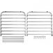 An unassembled Regency aluminum sheet pan rack with metal bars and screws.