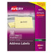 A package of Avery Clear Copier Mailing Address Labels.