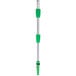 An Unger green and silver telescopic pole with a green handle.