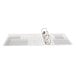 A white Avery TouchGuard antimicrobial view binder with 4" slant rings.