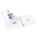 A white Avery durable view binder with a blue and white logo.