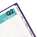 A white paper with Avery 5-tab white divider labels on a blue file folder.