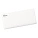 A white rectangular envelope with a white rectangular Avery label on it.