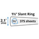 A diagram of Avery 1 1/2 inch slant rings.