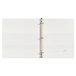 A white Avery heavy-duty binder with metal hinges.