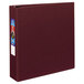 An Avery maroon heavy-duty non-view binder with 2" locking One Touch EZD rings.