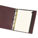 A close-up of Avery Pre-Printed Black Leather 12-Tab Dividers.