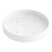 A white round lid with holes for a Choice paper soup container.