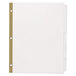 A white file with gold tabs.