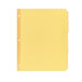 A yellow file folder with Avery buff paper dividers inside