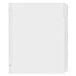 A white file with 5 white Avery Index Maker dividers with clear label strips.