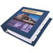 An Avery navy blue heavy-duty binder with a framed view on the cover and 1/2" slant rings.