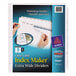 A package of Avery Index Maker 8-tab extra-wide dividers with a blue and white box.