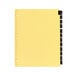 A yellow file with Avery red leather tabs.