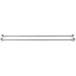 Two stainless steel Regency cross braces with handles.
