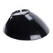 A black slanted melamine bowl.