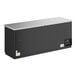 A black True back bar refrigerator with LED lighting.