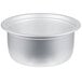 A close-up of a silver pot with a lid.