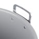 A Teflon-coated aluminum pot with a handle.