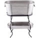 A Tablecraft stainless steel beverage tub on a stand.