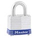 Master Lock 3D 1 9/16 inch Silver / Blue Four-Pin Steel Tumbler Lock