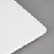 An American Metalcraft white flat melamine platter with a white surface and white edge.