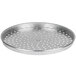 An American Metalcraft aluminum pizza pan with holes in the bottom.