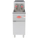 Avantco FF400 Natural Gas 50 lb. Stainless Steel Floor Fryer