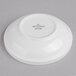 A white Villeroy & Boch porcelain bowl with black text on it.