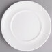 A white Villeroy & Boch porcelain plate with a white rim.