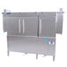 A stainless steel Jackson RackStar conveyor dishwasher.