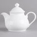 A Villeroy & Boch white porcelain teapot with a lid.