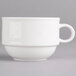 A Villeroy & Boch white porcelain cup with a handle.