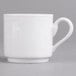 A Villeroy & Boch white porcelain coffee cup with a handle.