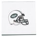 A Creative Converting New York Jets luncheon napkin with a helmet on it.