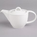 A Villeroy & Boch white porcelain teapot with a lid.