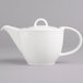 A Villeroy & Boch white porcelain teapot with a lid and handle.